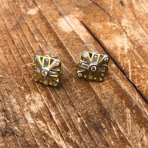 Kendra Scott Rare LUXE Collection Gold Studs